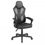 FUSION ΚΑΡΕΚΛΑ GAMING ΓΡΑΦΕΙΟΥ ΜΑΥΡΟ 50x74x137 c549719