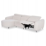 ΚΑΝΑΠΕΣ ΑΡΙΣΤΕΡΗ ΓΩΝΙΑ 3Θ ΜΕ RECLINE VALENTE HM3317 02L ΜΠΕΖ ΥΦΑΣΜΑ 275x160x104Yεκ c549813
