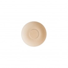 Πιατάκι Premium Vitrified για Φλιτζάνια 16cm Μπεζ σειρά Mirage Ripple BONNA Σετ 12 c549815