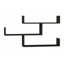 Ραφιέρα τοίχου Tiber χρώμα ανθρακί 120x22x67εκ c54987