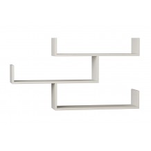 Ραφιέρα τοίχου Tiber χρώμα λευκό 120x22x67εκ c54994