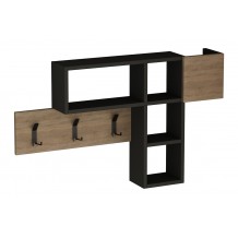 Κρεμάστρα Game χρώμα φυσικό ανθρακί 99 5x15x61εκ c55006