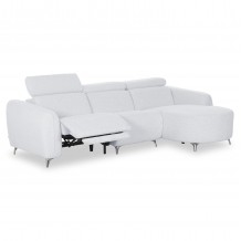 ΚΑΝΑΠΕΣ ΔΕΞΙΑ ΓΩΝΙΑ 3Θ ΜΕ RECLINE VALENTE HM3317 01R ΑΝΟΙΧΤΟ ΓΚΡΙ ΥΦΑΣΜΑ 275x160x104Yεκ c550187