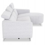 ΚΑΝΑΠΕΣ ΔΕΞΙΑ ΓΩΝΙΑ 3Θ ΜΕ RECLINE VALENTE HM3317 01R ΑΝΟΙΧΤΟ ΓΚΡΙ ΥΦΑΣΜΑ 275x160x104Yεκ c550187