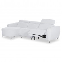 ΚΑΝΑΠΕΣ ΑΡΙΣΤΕΡΗ ΓΩΝΙΑ 3Θ ΜΕ RECLINE VALENTE HM3317 01L ΑΝΟΙΧΤΟ ΓΚΡΙ ΥΦΑΣΜΑ 275x160x104Yεκ c550188