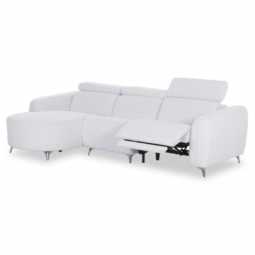ΚΑΝΑΠΕΣ ΑΡΙΣΤΕΡΗ ΓΩΝΙΑ 3Θ ΜΕ RECLINE VALENTE HM3317 01L ΑΝΟΙΧΤΟ ΓΚΡΙ ΥΦΑΣΜΑ 275x160x104Yεκ c550188