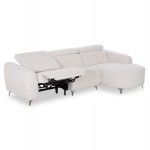 ΚΑΝΑΠΕΣ ΔΕΞΙΑ ΓΩΝΙΑ 3Θ ΜΕ RECLINE VALENTE HM3317 02R ΜΠΕΖ ΥΦΑΣΜΑ 275x160x104Yεκ c550189