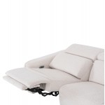 ΚΑΝΑΠΕΣ ΔΕΞΙΑ ΓΩΝΙΑ 3Θ ΜΕ RECLINE VALENTE HM3317 02R ΜΠΕΖ ΥΦΑΣΜΑ 275x160x104Yεκ c550189