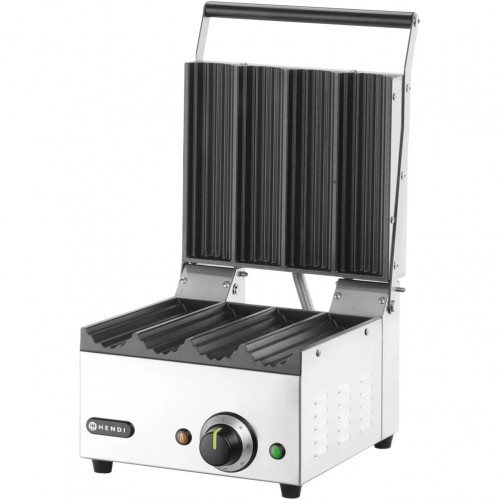 Τοστιέρα για 4 ψωμάκια Hot dog Panini Wraps 1800W 38 5x28 5xΥ25 4cm HENDI c550200