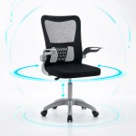 Καρέκλα γραφείου εργασίας Annalise pakoworld μαύρο mesh 57x53x100εκ c550438