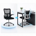 Καρέκλα γραφείου εργασίας Annalise pakoworld μαύρο mesh 57x53x100εκ c550438