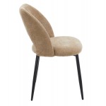 ΚΑΡΕΚΛΑ ΤΡΑΠΕΖΑΡΙΑΣ LAMETT HM18447 03 TAUPE ΥΦΑΣΜΑ-ΜΕΤΑΛ ΜΑΥΡΑ ΠΟΔΙΑ 51x58x82Υεκ SET 4τμχ c550518