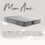 MON AMI ΣΤΡΩΜΑ 90x200cm ΓΚΡΙ 200x90x28cm c550520