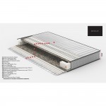 MON AMI ΣΤΡΩΜΑ 90x200cm ΓΚΡΙ 200x90x28cm c550520