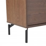 TOBAC TV STAND 2ΠΟΡΤΕΣ 1ΣΥΡΤΑΡΙ ΚΑΡΥΔΙ ΣΚΟΥΡΟ 180x39x62cm c550653