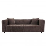 PLISSE ΚΑΝΑΠΕΣ 3ΘΕΣΙΟΣ ΚΑΦΕ 228x97x70cm c550657