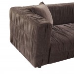 PLISSE ΚΑΝΑΠΕΣ 3ΘΕΣΙΟΣ ΚΑΦΕ 228x97x70cm c550657
