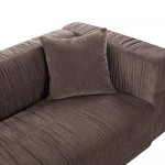 PLISSE ΚΑΝΑΠΕΣ 3ΘΕΣΙΟΣ ΚΑΦΕ 228x97x70cm c550657