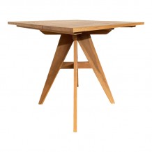 Τραπέζι Cadrada pakoworld teak ξύλο σε φυσική απόχρωση 80x80x76εκ c550819