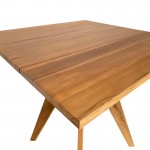 Τραπέζι Cadrada pakoworld teak ξύλο σε φυσική απόχρωση 80x80x76εκ c550819