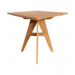 Τραπέζι Cadrada pakoworld teak ξύλο σε φυσική απόχρωση 70x70x76εκ c550820
