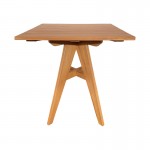 Τραπέζι Cadrada pakoworld teak ξύλο σε φυσική απόχρωση 70x70x76εκ c550820