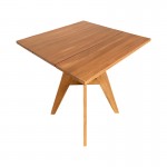 Τραπέζι Cadrada pakoworld teak ξύλο σε φυσική απόχρωση 70x70x76εκ c550820