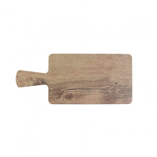 Σετ 6 Πλάκες μελαμίνης με χερούλι σειρά Wood 30x18cm c55093