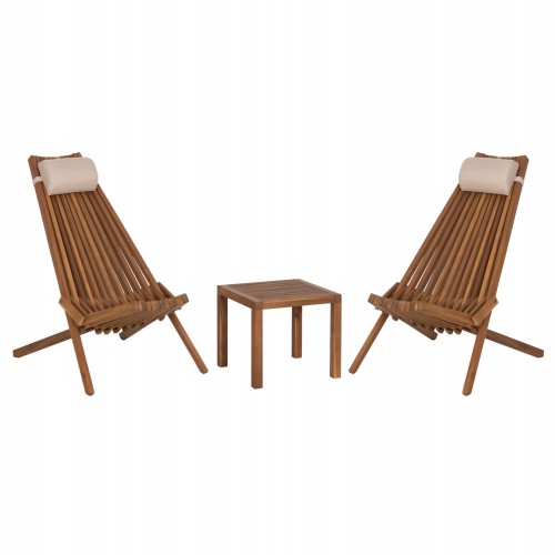 LOUNGE ΣΕΤ ΕΞ ΧΩΡΟΥ 3ΤΜΧ SHIGAN HM10993 ΞΥΛΟ ΑΚΑΚΙΑΣ--ΜΑΞΙΛΑΡI ΚΕΦΑΛΗΣ ΣΕ ΜΠΕΖ c551220