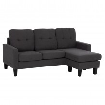ΚΑΝΑΠΕΣ ΓΩΝΙΑ ΑΝΑΣΤΡΕΨΙΜΗ MEGGY HM3297 11 ΓΚΡΙ ΥΦΑΣΜΑ 184 5x75-129x86Yεκ c551222