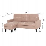 ΚΑΝΑΠΕΣ ΓΩΝΙΑ ΑΝΑΣΤΡΕΨΙΜΗ MEGGY HM3297 13 ΜΠΕΖ ΥΦΑΣΜΑ 184 5x75-129x86Yεκ c551223