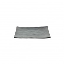 Σετ 6 πιάτα ορθογώνια μελαμίνης σειρά Nero 25x17cm c55144 Σετ 6 πιάτα ορθογώνια μελαμίνης σειρά Nero 25x17cm c55144