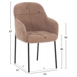 ΣΕΤ ΤΡΑΠΕΖΑΡΙΑΣ 5ΤΜΧ ΕΠΕΚΤΕΙΝΟΜΕΝΟ VERLO HM12106 03 MDF--ΥΦΑΣΜΑ TAUPE c551952