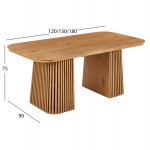 ΣΕΤ ΤΡΑΠΕΖΑΡΙΑΣ 5ΤΜΧ ΕΠΕΚΤΕΙΝΟΜΕΝΟ VERLO HM12106 03 MDF--ΥΦΑΣΜΑ TAUPE c551952
