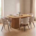 ΣΕΤ ΤΡΑΠΕΖΑΡΙΑΣ 7ΤΜΧ ΕΠΕΚΤΕΙΝΟΜΕΝΟ CORNEL HM12107 02 MDF--ΥΦΑΣΜΑ ΜΠΕΖ c551953