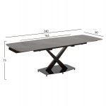 ΤΡΑΠΕΖΙ ΕΠΕΚΤΕΙΝΟΜΕΝΟ HOKU HM18410 ΚΕΡΑΜΙΚΟ TOP ΣΕ ΓΚΡΙ ΜΑΡΜΑΡΟ 165 240x90x75Υεκ c552036