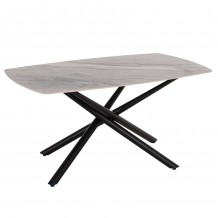 ΤΡΑΠΕΖΙ ΤΡΑΠΕΖΑΡΙΑΣ ISKA HM18420 ΚΕΡΑΜΙΚΟ TOP ΣΕ ΛΕΥΚΟ ΚΑΦΕ ΜΑΡΜΑΡΟ 160x90x79Υεκ c552043