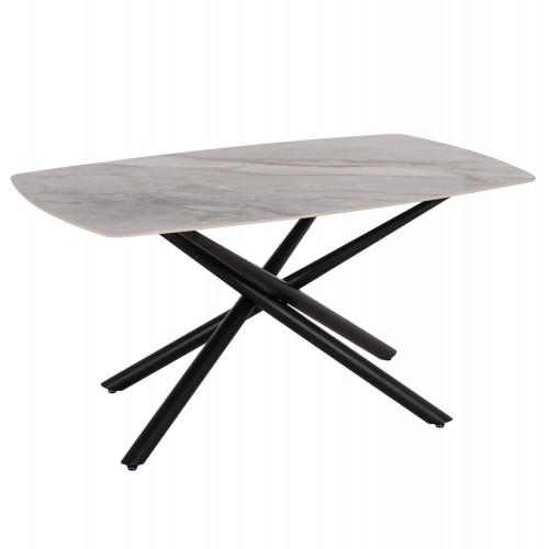 ΤΡΑΠΕΖΙ ΤΡΑΠΕΖΑΡΙΑΣ ISKA HM18420 ΚΕΡΑΜΙΚΟ TOP ΣΕ ΛΕΥΚΟ ΚΑΦΕ ΜΑΡΜΑΡΟ 160x90x79Υεκ c552043