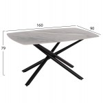 ΤΡΑΠΕΖΙ ΤΡΑΠΕΖΑΡΙΑΣ ISKA HM18420 ΚΕΡΑΜΙΚΟ TOP ΣΕ ΛΕΥΚΟ ΚΑΦΕ ΜΑΡΜΑΡΟ 160x90x79Υεκ c552043