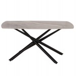 ΤΡΑΠΕΖΙ ΤΡΑΠΕΖΑΡΙΑΣ ISKA HM18420 ΚΕΡΑΜΙΚΟ TOP ΣΕ ΛΕΥΚΟ ΚΑΦΕ ΜΑΡΜΑΡΟ 160x90x79Υεκ c552043