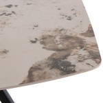 ΤΡΑΠΕΖΙ ΤΡΑΠΕΖΑΡΙΑΣ AIKA HM18421 ΚΕΡΑΜΙΚΟ TOP ΣΕ ΛΕΥΚΟ ΧΡΥΣΟ ΜΑΡΜΑΡΟ 160x90x79Υεκ c552044