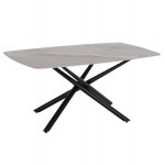 ΤΡΑΠΕΖΙ ΤΡΑΠΕΖΑΡΙΑΣ ISKA HM18423 ΚΕΡΑΜΙΚΟ TOP ΣΕ ΛΕΥΚΟ ΚΑΦΕ ΜΑΡΜΑΡΟ 178x89x79Υεκ c552048