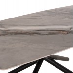 ΤΡΑΠΕΖΙ ΤΡΑΠΕΖΑΡΙΑΣ ISKA HM18423 ΚΕΡΑΜΙΚΟ TOP ΣΕ ΛΕΥΚΟ ΚΑΦΕ ΜΑΡΜΑΡΟ 178x89x79Υεκ c552048