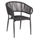 ΠΟΛΥΘΡΟΝΑ ΑΛΟΥΜΙΝΙΟΥ EULO HM5783 21 ΓΚΡΙ-ΤWISTED RATTAN ΓΚΡΙ 57x63x77Υεκ c552273