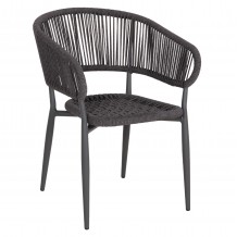 ΠΟΛΥΘΡΟΝΑ ΑΛΟΥΜΙΝΙΟΥ EULO HM5783 21 ΓΚΡΙ-ΤWISTED RATTAN ΓΚΡΙ 57x63x77Υεκ c552273