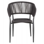 ΠΟΛΥΘΡΟΝΑ ΑΛΟΥΜΙΝΙΟΥ EULO HM5783 21 ΓΚΡΙ-ΤWISTED RATTAN ΓΚΡΙ 57x63x77Υεκ c552273