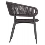 ΠΟΛΥΘΡΟΝΑ ΑΛΟΥΜΙΝΙΟΥ EULO HM5783 21 ΓΚΡΙ-ΤWISTED RATTAN ΓΚΡΙ 57x63x77Υεκ c552273