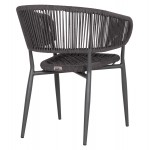 ΠΟΛΥΘΡΟΝΑ ΑΛΟΥΜΙΝΙΟΥ EULO HM5783 21 ΓΚΡΙ-ΤWISTED RATTAN ΓΚΡΙ 57x63x77Υεκ c552273