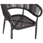 ΠΟΛΥΘΡΟΝΑ ΑΛΟΥΜΙΝΙΟΥ EULO HM5783 21 ΓΚΡΙ-ΤWISTED RATTAN ΓΚΡΙ 57x63x77Υεκ c552273