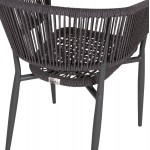 ΠΟΛΥΘΡΟΝΑ ΑΛΟΥΜΙΝΙΟΥ EULO HM5783 21 ΓΚΡΙ-ΤWISTED RATTAN ΓΚΡΙ 57x63x77Υεκ c552273